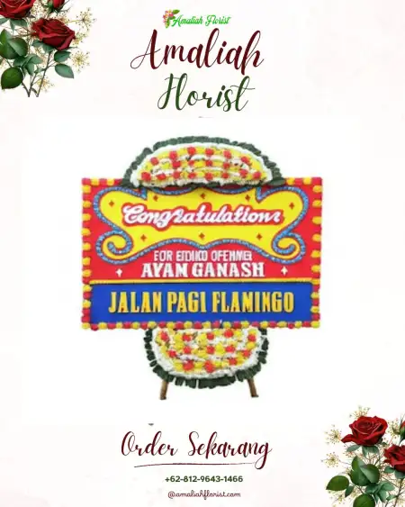 Sewa Papan Bunga Deralon